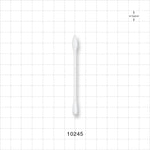 Dual Ended Point/Round Tip Swab with White Handle - 3 inch (76 mm) - 10245