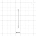 Dual Ended Mini Precision Point/Round Tip Swab with White Handle - 3.07 inch (78 mm) - 10254