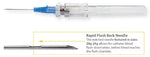 MedSource International Peripheral IV Catheter TrueSafe™ 20 Gauge 1.16 Inch Button Retracting Safety Needle - Case of 200 - MS-844202-CS