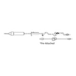 MedSource International Primary IV Administration Set MedSource Gravity 2 Ports 60 Drops / mL Drip Rate Without Filter 83 Inch Tubing - Case of 50 - MS-831606-CS
