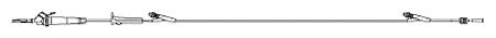 BD Primary IV Administration Set SmartSite® Gravity 2 Ports 60 Drops / mL Drip Rate Without Filter 104 Inch Tubing - Case of 100 - 42133E-CS