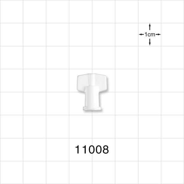 Female Luer Cap, Non-Vented, White -  - 11008