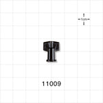 Female Luer Cap, Non-Vented, Black -  - 11009