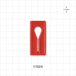 Slide Clamp, Red - Fits 1/2 inch OD Tubing (0.5 inch, 12.7 mm) - 11024