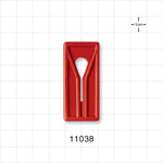 Slide Clamp, Red - Fits 1/4 inch OD Tubing (0.25 inch, 6.35 mm) - 11038