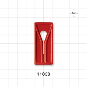 Slide Clamp, Red - Fits 1/4 inch OD Tubing (0.25 inch, 6.35 mm) - 11038