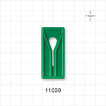 Slide Clamp, Green - Fits 1/4 inch OD Tubing (0.25 inch, 6.35 mm) - 11039