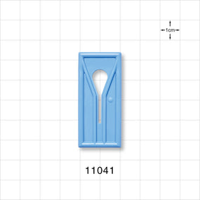 Slide Clamp, Light Blue - Fits 1/4 inch OD Tubing (0.25 inch, 6.35 mm) - 11041