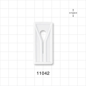 Slide Clamp, Natural - Fits 1/4 inch OD Tubing (0.25 inch, 6.35 mm) - 11042