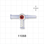 4-Way Stopcock, 2 Female Luer Locks, Male Luer Slip - 6 psi - 11068