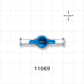 1-Way Stopcock, 2 Female Luer Locks - 45 psi - 11069