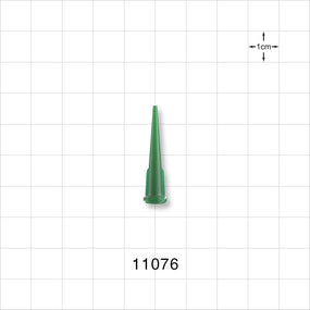 Straight Dispensing Tip, Female Luer Lock , Green - 18 G - 11076