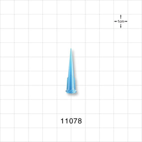 Straight Dispensing Tip, Female Luer Lock , Blue - 22 G - 11078