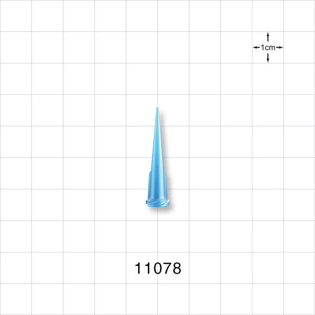 Straight Dispensing Tip, Female Luer Lock , Blue - 22 G - 11078