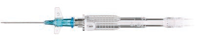 ICU Medical Peripheral IV Catheter SuperCath® 5 22 Gauge 1.25 Inch Sliding Safety Needle - Case of 1000 - SP20301-CS