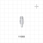 Female Luer Lock, Tubing Port, Clear - 0.14 inch OD (3.56 mm) - 11093