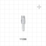 Female Luer Lock, Tubing Port, Clear - 0.19 inch OD (4.83 mm) - 11096