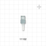 Male Luer Slip, Tubing Port, Clear - 0.21 inch ID (5.33 mm) - 11102