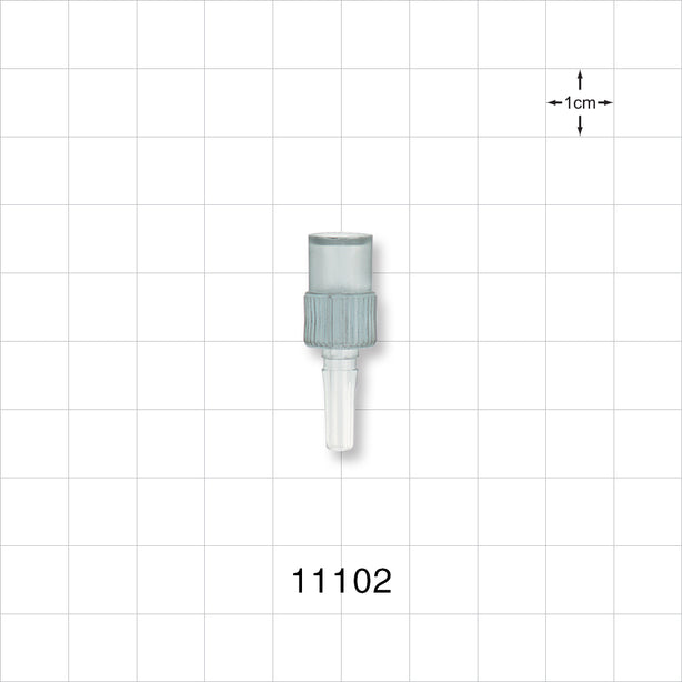 Male Luer Slip, Tubing Port, Clear - 0.21 inch ID (5.33 mm) - 11102