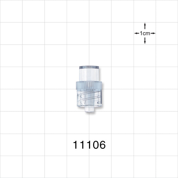 Male Luer Lock, Tubing Port, Clear - 0.212 inch ID (5.38 mm) - 11106