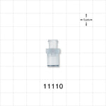 Female Luer Lock, Tubing Port, Clear - 0.212 inch ID (5.38 mm) - 11110