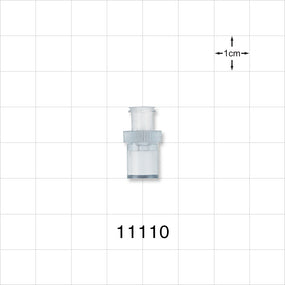 Female Luer Lock, Tubing Port, Clear - 0.212 inch ID (5.38 mm) - 11110