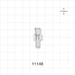 Female Luer Lock, Tubing Port, Clear - 0.114 inch - 0.1 inch ID/0.2 inch - 0.204 inch OD (2.90 mm - 2.54 mm/5.08 mm - 5.18 mm) - 11148