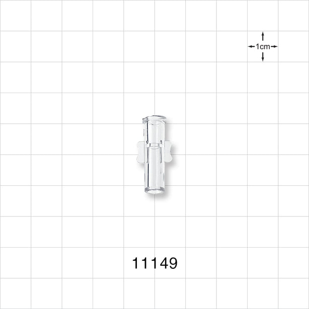 Female Luer Lock, Tubing Port, Clear - 0.15 inch - 0.136 inch ID/0.254 inch - 0.26 inch OD (3.81 mm - 3.45 mm/6.45 mm - 6.6 mm) - 11149
