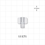 Female Luer Cap, Non-Vented, Clear -  - 11171