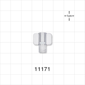Female Luer Cap, Non-Vented, Clear -  - 11171