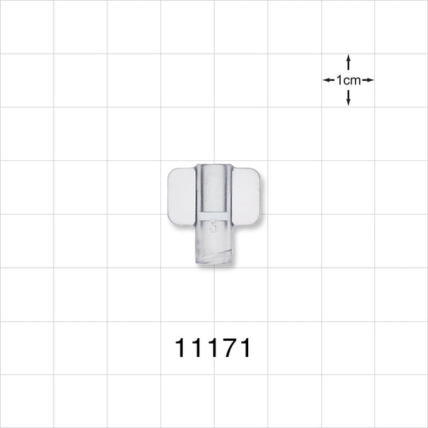 Female Luer Cap, Non-Vented, Clear -  - 11171