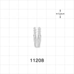 Female Luer Lock, Tubing Port, Clear - 0.079 inch ID (2.01 mm) - 11208