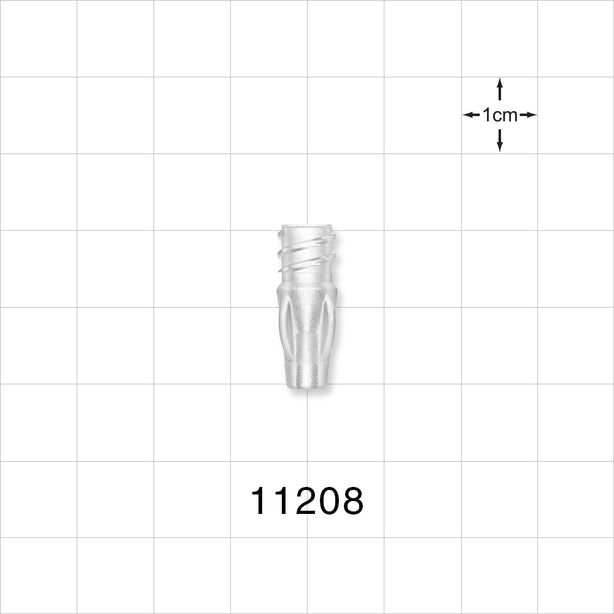 Female Luer Lock, Tubing Port, Clear - 0.079 inch ID (2.01 mm) - 11208