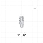 Female Luer Lock, Tubing Port, Clear - 0.099 inch ID (2.51 mm) - 11212
