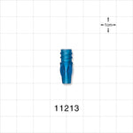 Female Luer Lock, Tubing Port, Blu - 0.099 inch ID (2.51 mm) - 11213