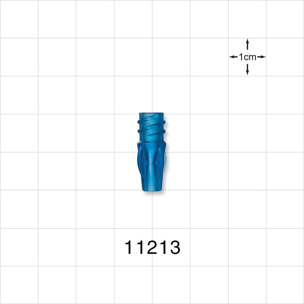 Female Luer Lock, Tubing Port, Blu - 0.099 inch ID (2.51 mm) - 11213