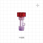 Tuohy Borst Adapter, Threaded Flare Connector - 7 FR - 17 FR (0.091 inch - 0.224 inch, 2.3 mm - 5.7 mm); 0.2 inch ID Sideport (5 mm) - 11225