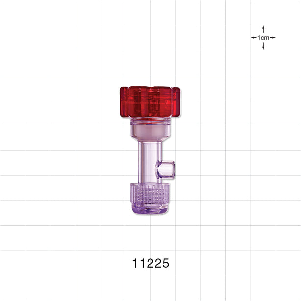 Tuohy Borst Adapter, Threaded Flare Connector - 7 FR - 17 FR (0.091 inch - 0.224 inch, 2.3 mm - 5.7 mm); 0.2 inch ID Sideport (5 mm) - 11225