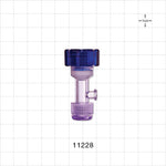 Tuohy Borst Adapter, Threaded Flare Connector, Female Luer Lock Sideport - 0 FR - 13 FR (0 inch - 0.17 inch, 0 mm - 4.3 mm) - 11228