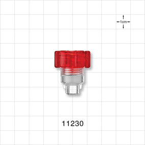 Tuohy Borst Adapter, Small Body - 0 FR - 17 FR (0 inch - 0.224 inch, 0 mm - 5.7 mm); 0.228 inch ID Tubing Port (5.8 mm) - 11230