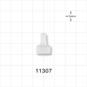 Large-Bore Male Cap, Vented, Natural -  - 11307