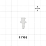 Female Luer Lock, Barbed, Natural - Fits 1/8 inch ID Tubing (0.125 inch, 3.18 mm) - 11392