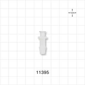 Female Luer Lock, Barbed, Natural - Fits 1/4 inch ID Tubing (0.25 inch, 6.35 mm) - 11395