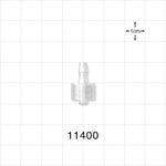 Male Luer Lock, Barbed, Natural - Fits 1/8 inch ID Tubing (0.125 inch, 3.18 mm) - 11400