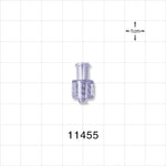 Female Luer Lock, Male Luer Lock w/Pocket Fit ID - 0.109 inch - 0.102 inch ID (2.76 mm - 2.59 mm) - 11455