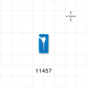 Open Jaw Slide Clamp, Blue - Fits 0 - 0.06 inch OD Tubing (0 mm - 1.5 mm) - 11457