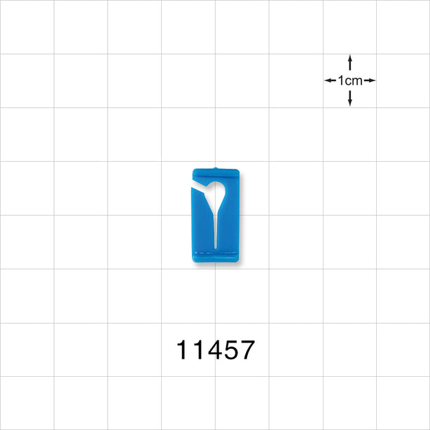 Open Jaw Slide Clamp, Blue - Fits 0 - 0.06 inch OD Tubing (0 mm - 1.5 mm) - 11457