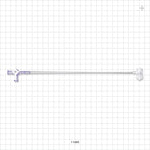 Extension Line, Hemostasis Valve to 3-Way Stopcock - 0 FR - 9 FR (0 inch - 0.118 inch, 0 mm - 3 mm); 8 Inch Length (203.2 mm) - 11485