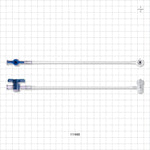 Extension Line, Hemostasis Valve to 1-Way Stopcock - 0 FR - 9 FR (0 inch - 0.118 inch, 0 mm - 3 mm); 8.5 inch Length (215.9 mm) - 11486