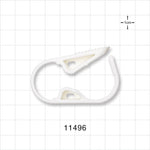 Pinch Clamp, Ratchet-Style, White - Fits 3/4 inch OD Tubing (0.75 inch, 19.1 mm) - 11496